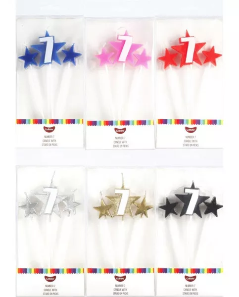 GoBake Number 7 Star Candle